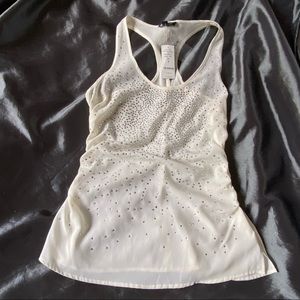 Bebe dressy tank with rhinestones